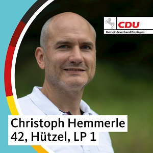 1. Vorsitzender Christoph Hemmerle
